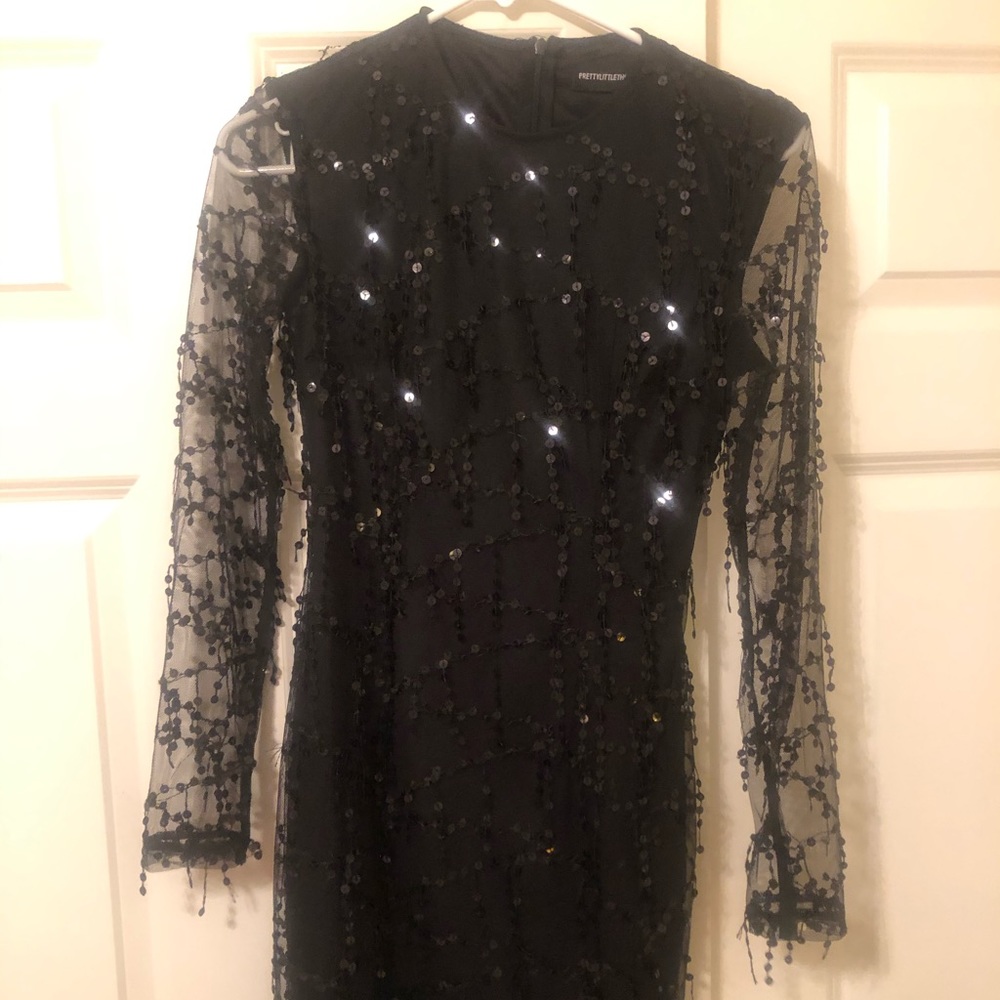 Cute black fringe dress